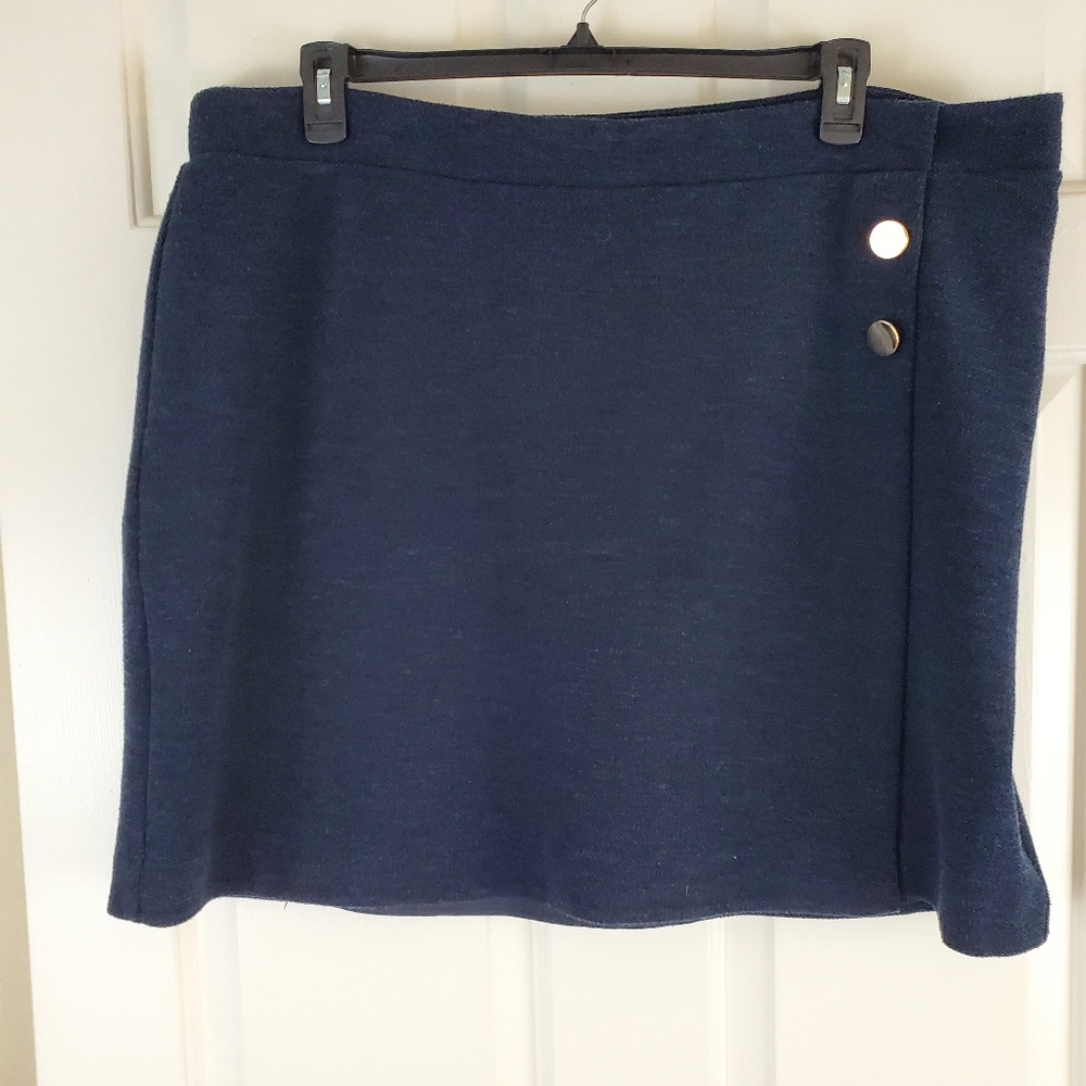 Loft Plus Faux Wrap Skirt